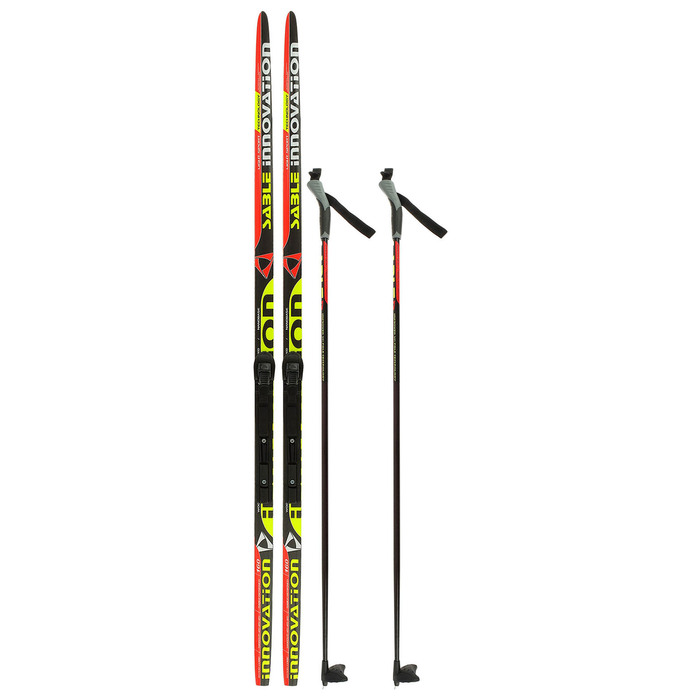 Комплект лыжный БРЕНД ЦСТ Step, 160/120 (+/-5 см), крепление SNS, цвет МИКС 