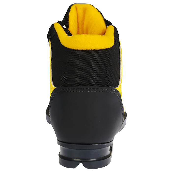 Ботинки лыжные TREK Snowball NN75 ИК, жёлтый, лого чёрный, размер 33 