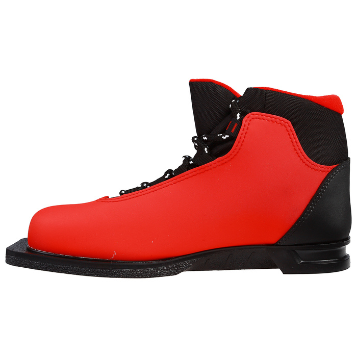 Ботинки лыжные TREK Snowball NN75 ИК, красный, лого чёрный, размер 35 