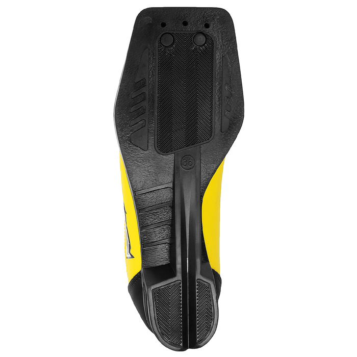 Ботинки лыжные TREK Snowball NN75 ИК, жёлтый, лого чёрный, размер 37 
