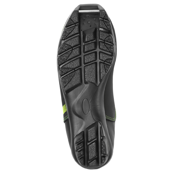 Ботинки лыжные TREK Omni 1 NNN ИК, цвет чёрный, лого лайм неон, размер 39 