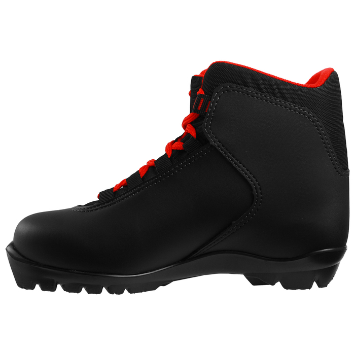 Ботинки лыжные TREK Blazzer NNN ИК, цвет чёрный, лого красный, размер 44 