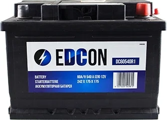 Аккумулятор Edcon DC60540R1 242х175х175 мм 60Ah  -/+ 