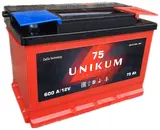 Аккумулятор Unikum 6СТ 75Ah -/+ 