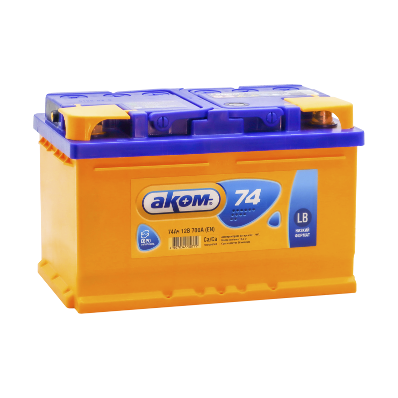 Аккумулятор Аком евро 6CT 74 Ah 700 А 