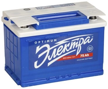Аккумулятор Электра 8455D26 Optimum 75 обратная 