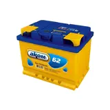 Аккумуляторная батарея АКОМ 62 А/ч - 6 СТ АПЗ, прямая полярность 