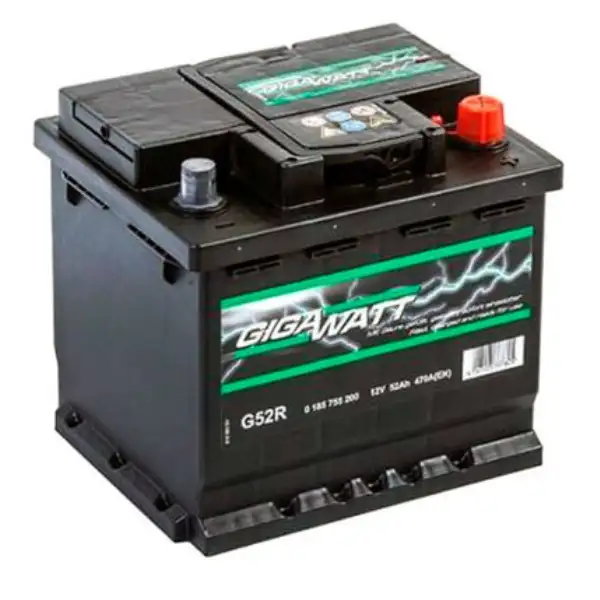 Аккумулятор Gigawatt 52Ah "- +" (552400)
