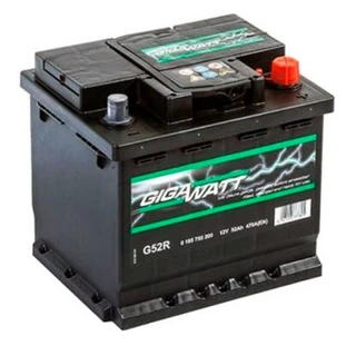 Аккумулятор Gigawatt 52Ah "- +" (552400)