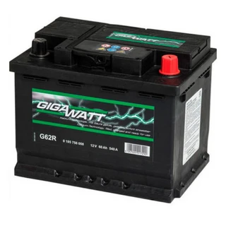 Аккумулятор Gigawatt 60Ah "- +" (560408)