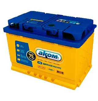 Аккумулятор Аком 6СТ-75Ah R