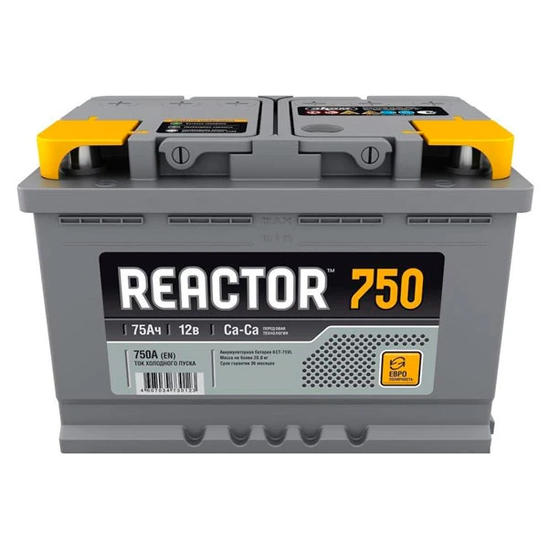 Аккумулятор Аком Reactor 6СТ-75Ah L
