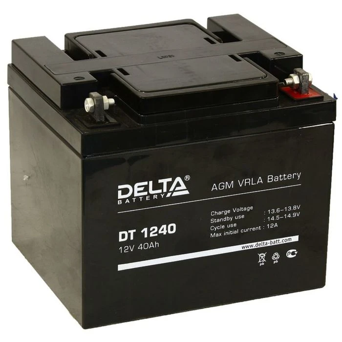 Аккумуляторная батарея Delta 40 Ач 12 Вольт DT 1240 