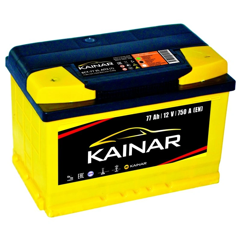 Аккумулятор Kainar 6СТ-77 АПЗ R п.п. new 