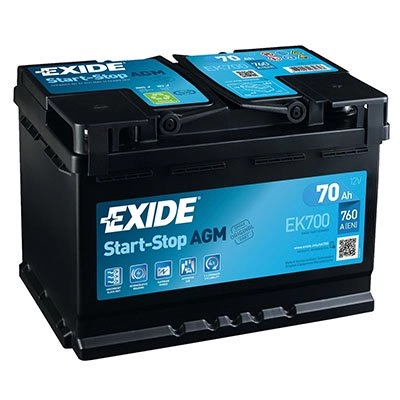 Аккумулятор автомобильный Exide EK 700 70 Ач (- +) 