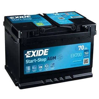 Аккумулятор автомобильный Exide EK 700 70 Ач (- +) 