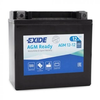 Аккумулятор автомобильный Exide AGM 12-12 12 Ач (+ -) 