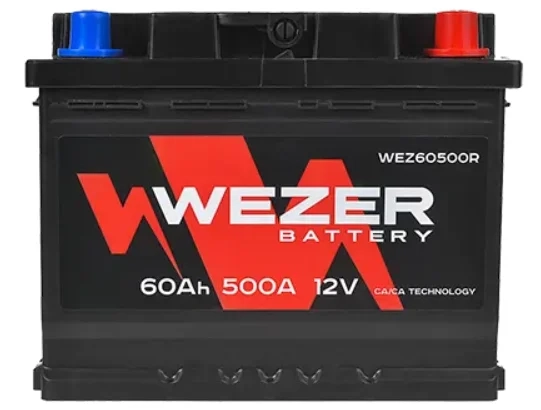 Аккумулятор Wezer WEZ60500R 60Ah -/+  - фото 2