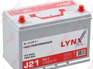 Аккумулятор Lynxauto J21 D31 306x173x225 мм 95Ah +/- 