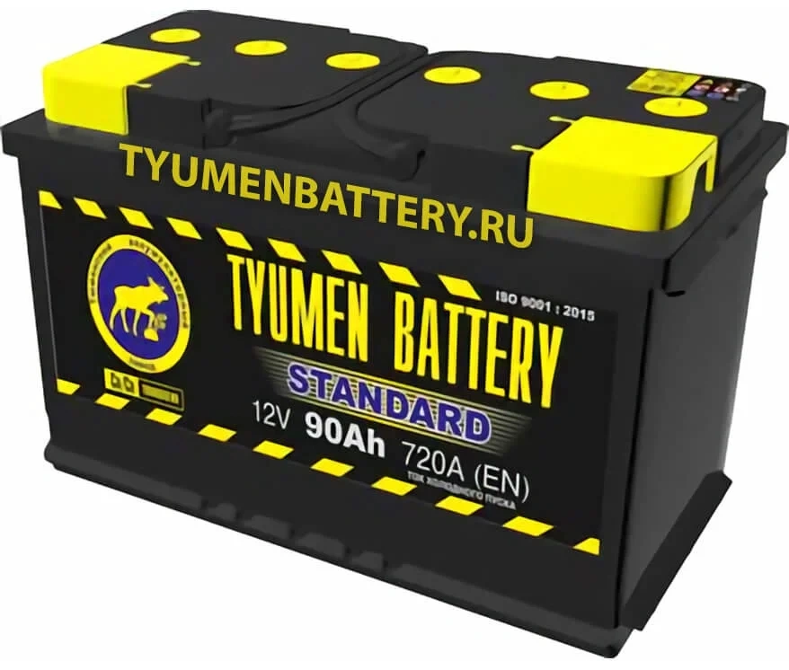Аккумулятор Тюмень Standart 90Ah (+/-) 
