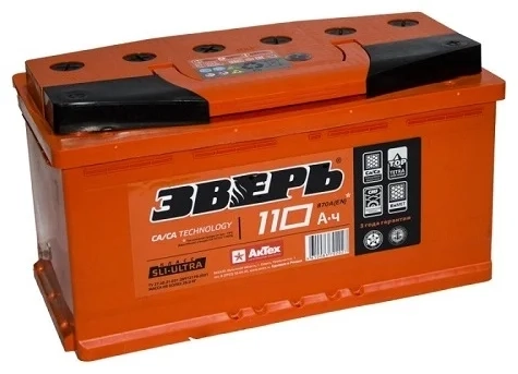 Аккумулятор Зверь 110 Ah (-/+) 
