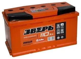 Аккумулятор Зверь 110 Ah (-/+) 