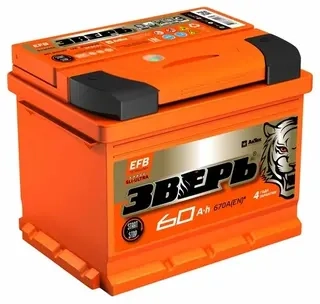 Аккумулятор Зверь 60 Ah (+/-) 