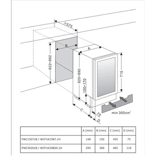 Винный шкаф Hansa FWC30201B