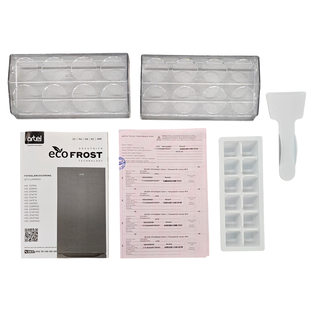 Холодильник Artel HD341FND ECO White - фото 5