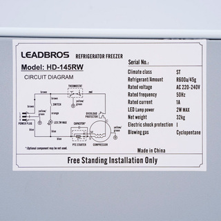 Холодильник Leadbros HD-145RW