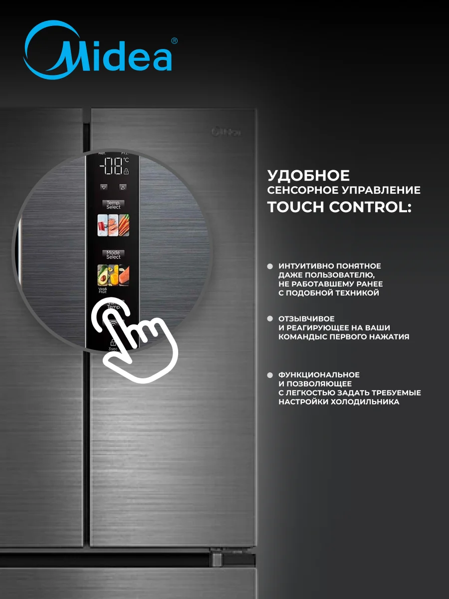 Холодильник Midea MDRF692MIE46 - фото 6