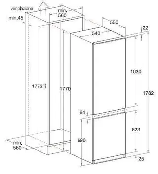 Встраеваемый холодильник Hotpoint-Ariston BCB 31 AA E
