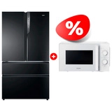 Комплект Холодильник Haier HB25FSNAAARU + СВЧ-печь Haier HMB-MM207WA 