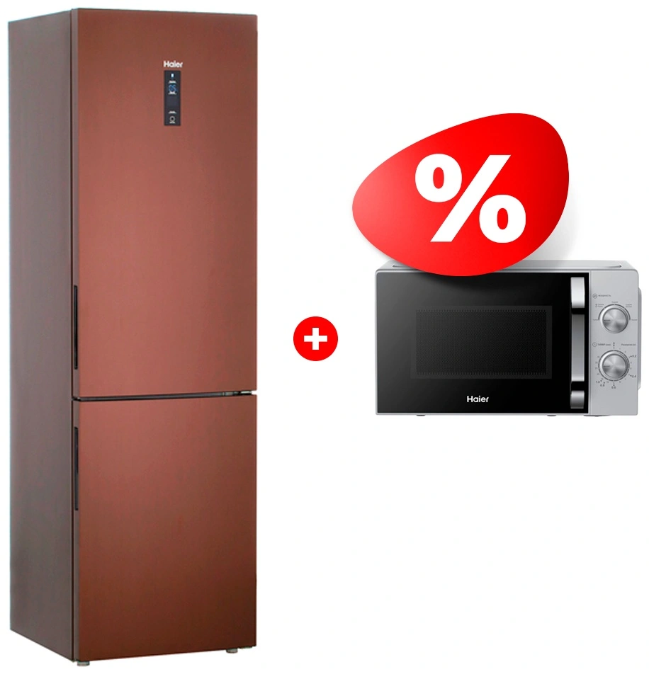 Комплект Холодильник Haier C2F737CLBG + СВЧ-печь Haier HMB-MM208SA 