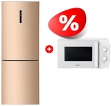 Жиынтық Haier тоңазытқышы C4F744CGG + Haier микротолқынды пеші HMB-MM207WA 