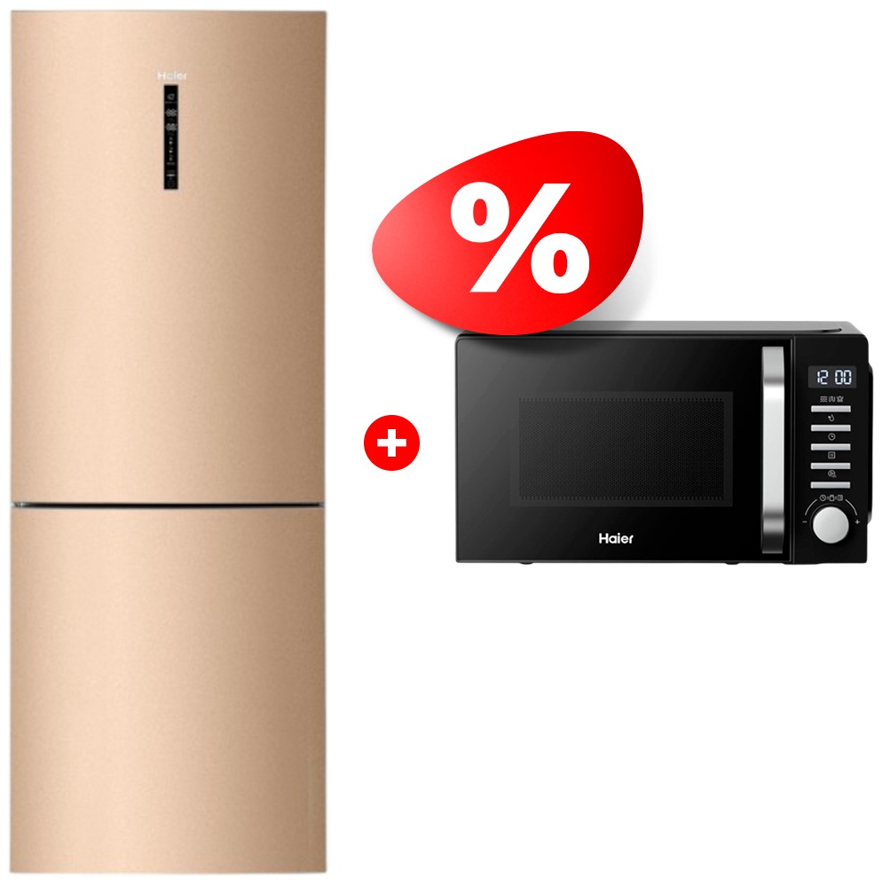 Жиынтық Haier тоңазытқышы C4F744CGG + Микроволновая печь Haier HMB-DG208BA TD0045261 
