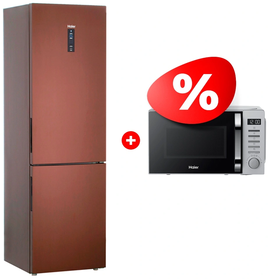 Комплект Холодильник Haier C2F737CLBG + Микроволновая печь Haier HMB-DM208SA 