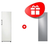 Комплект Холодильник Samsung BeSpoke RR39T7475AP/WT + Декоративная панель для однодверного холодильника Samsung RA-R23DAAS9GG Cеребрстый металлик 