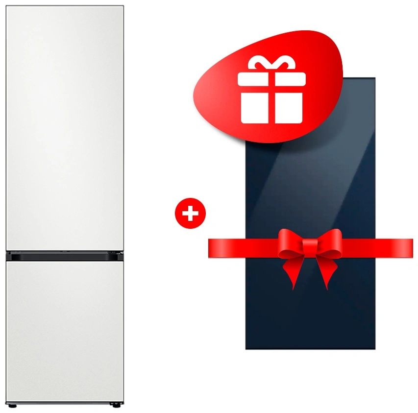 Комплект Холодильник Samsung RB38A7B62AP/WT + Декоративная панель для холодильника / синий RA-B23EUT41GM 