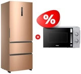 Жиынтық Haier тоңазытқышы A4F742CGG + Haier микротолқынды пеші HMB-MM208SA 