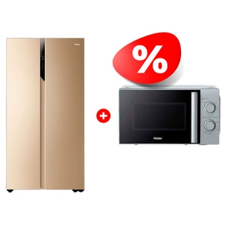 Комплект Холодильник Haier HRF-541DG7RU + СВЧ-печь Haier HMB-MM207SA 