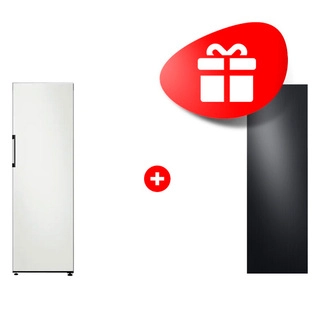 Жиынтық Samsung тоңазытқышы RR39T7475AP/WT + Samsung бір есікті тоңазытқышқа арналған сәндік панель RA-R23DAAB1GG Қара күңгірт 