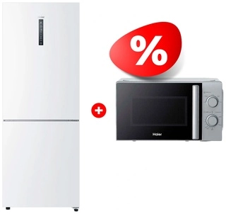 Комплект Холодильник Haier C4F744CWG + СВЧ-печь Haier HMB-MM207SA 