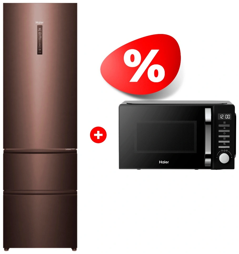 Комплект Холодильник Haier A4F739CLBGU1 + СВЧ-печь Haier HMB-DM208BA 