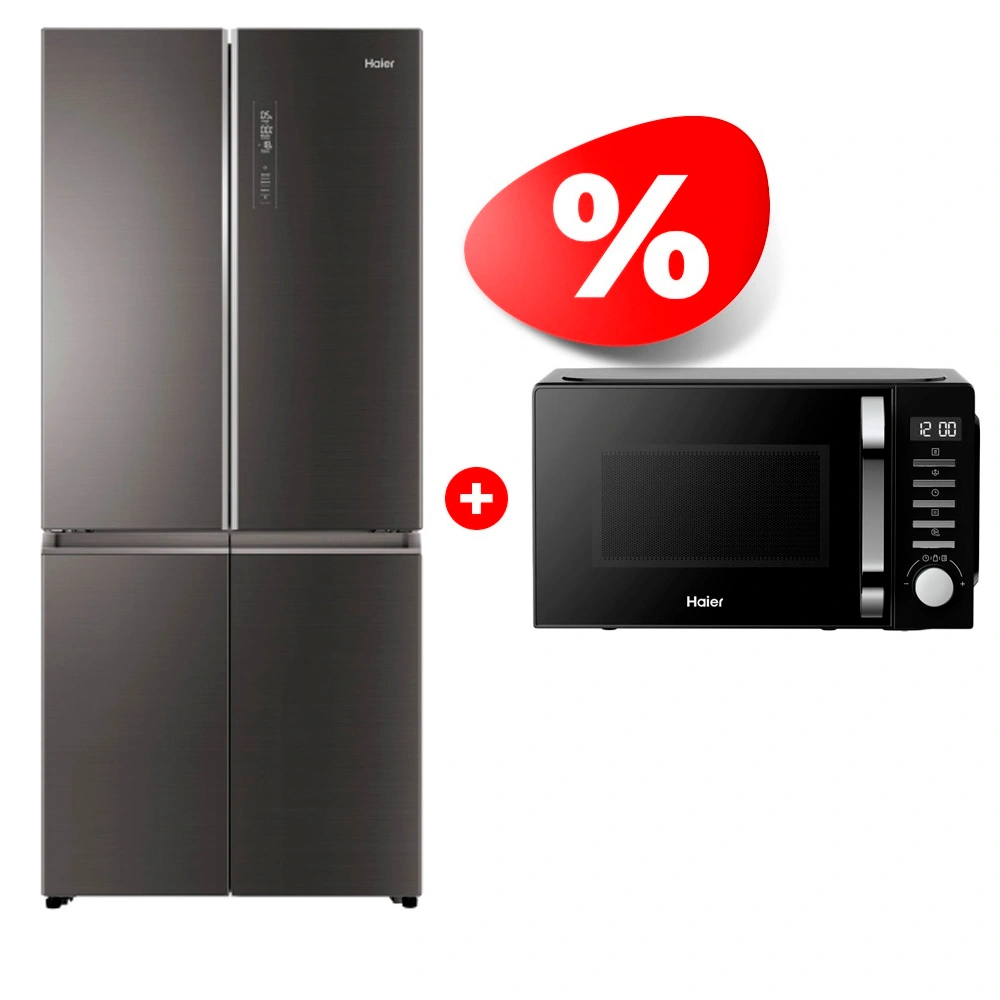 Комплект Холодильник Haier HTF-508DGS7RU + СВЧ-печь Haier HMB-DM208BA 