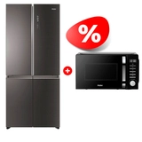 Комплект Холодильник Haier HTF-508DGS7RU + СВЧ-печь Haier HMB-DM208BA 