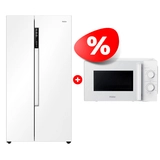 Жиынтық Haier тоңазытқышы HRF-522DW6RU + Haier микротолқынды пеші HMB-MM207WA 