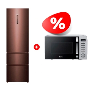 Жиынтық Холодильник Haier A4F739CLBGU1 + Haier микротолқынды пеші HMB-DM208SA 