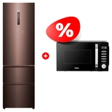 Комплект Холодильник Haier A4F739CDBGU1 + Микроволновая печь Haier HMB-DG208BA TD0045261 