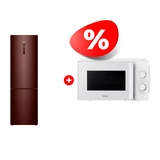 Жиынтық Haier тоңазытқышы C4F740CLBGU1 + Haier микротолқынды пеші HMB-MM207WA 